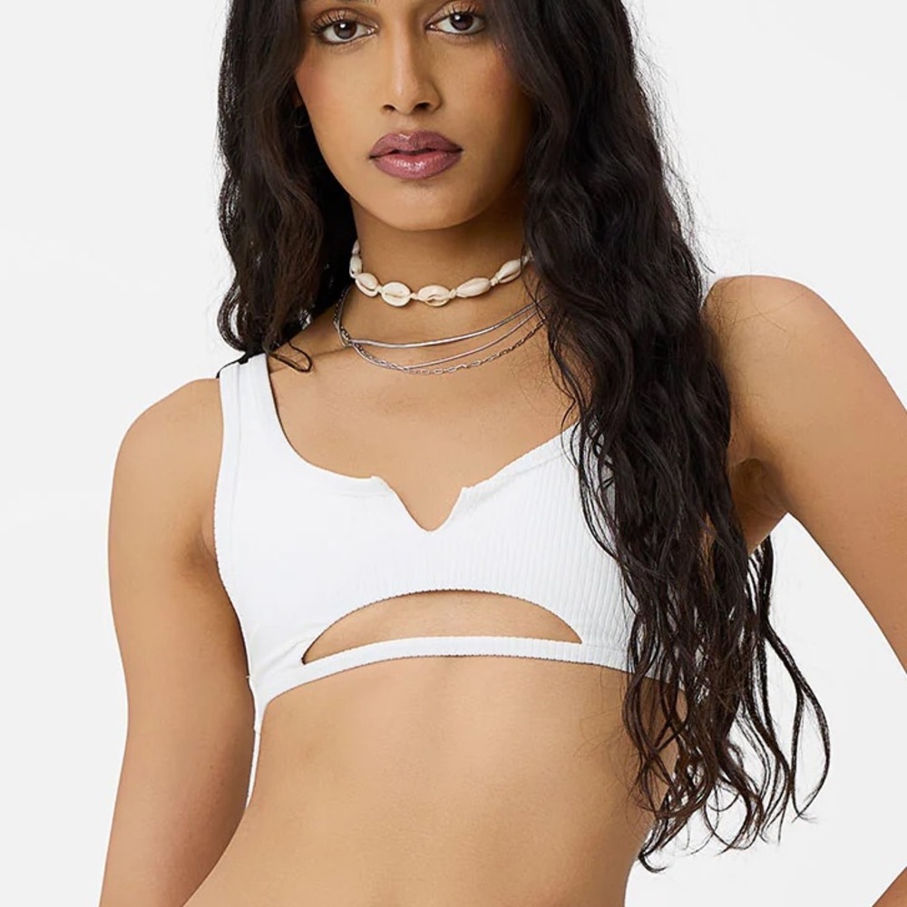 cole ribbed scooped frankie’s bikini top